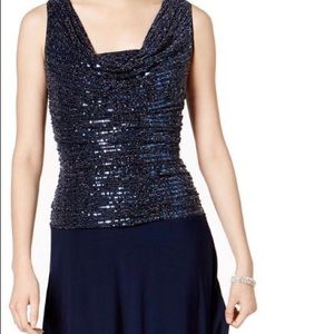 Navy blue formal dress